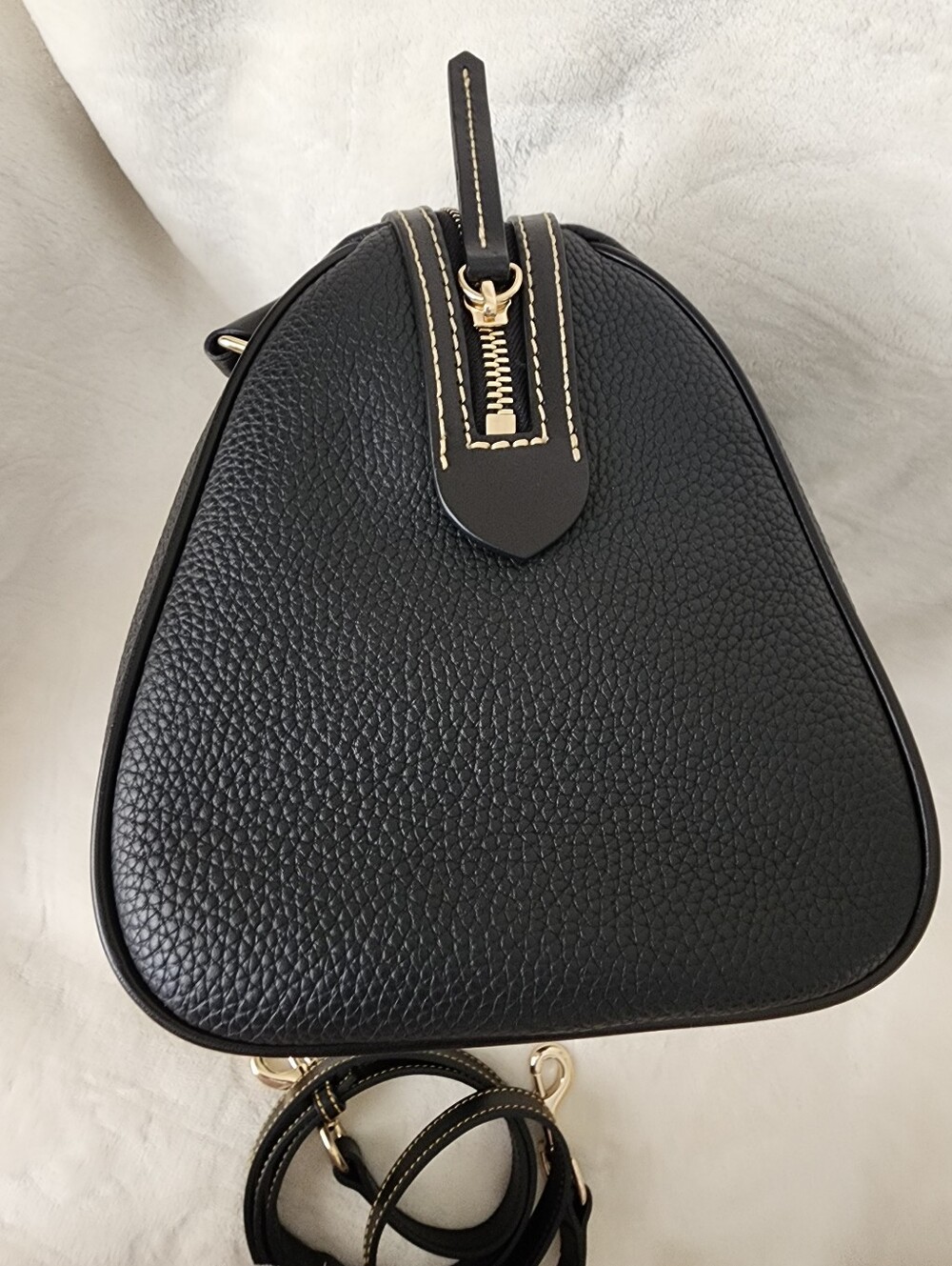 Dooney & Bourke Black Pebble Grain Satchel - Picture 4 of 6